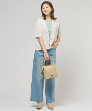 J.PRESS LADIES ロゴ Tシャツ ライトミント系