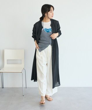 CRAFT STANDARD BOUTIQUE ヴィンテージボイルワンピース/羽織 Charcoal Gray