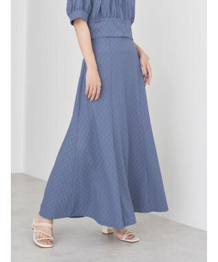 earth music&ecology ジャガードフレアスカート