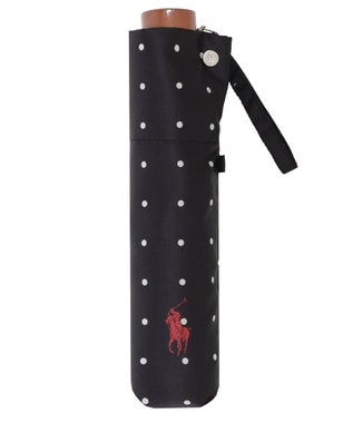 MOONBAT POLO RALPH LAUREN（ポロ ラルフローレン)ドット×ロゴ 雨傘 折りたたみ傘