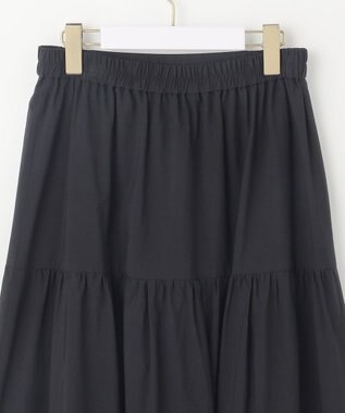 ANY SIS 【洗える】スカラヘムティアード スカート ブラック