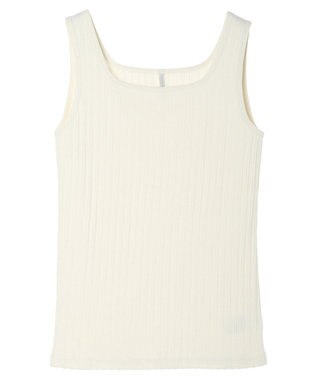 AMERICAN HOLIC 針抜きメッシュタンクトップ Ivory