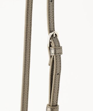 LA BAGAGERIE ラインストーンポシェット グレー