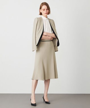 BEIGE， EVA / ハイネックブラウス White