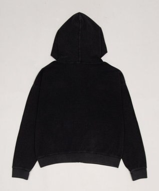 WEGO 【ユニセックス着用ITEM】ワッフルZIPパーカー ブラックその他