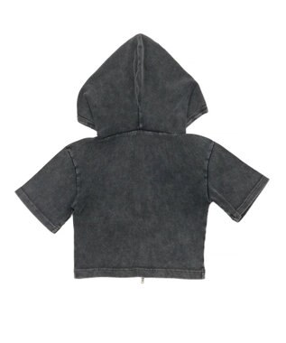 WEGO リブハンソデジップパーカー スミクロ