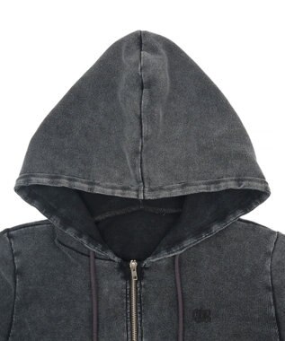 WEGO リブハンソデジップパーカー スミクロ