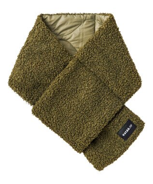 MOONBAT estaa ダウンマフラー 無地ボア／手洗い可／ポケッタブル