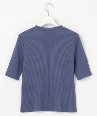 23区 【Indian Factory】シャイニーワイドリブ カットソー サックスブルー系