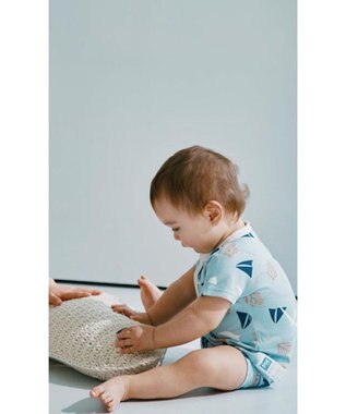 HELLY HANSEN 【ベビー・抗菌防臭・記名ラベル付】マイファーストHHショートスリーブプリントロンパース