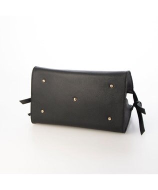 UNBILLION ペルケ perche / 牛革スクエア2way手提げ ブラック