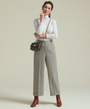 23区 ショート ヒール ブーツ ブラウン系