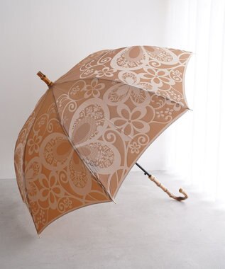 槇田商店 Kirie 蝶々 ハニーマスタード 長傘 カラシ