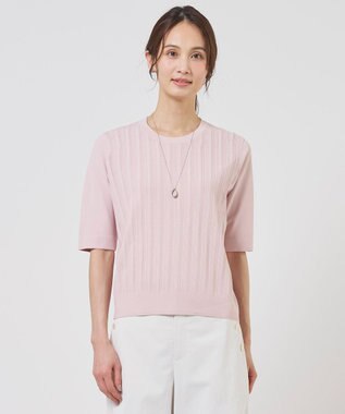 J.PRESS LADIES Rayon Elite Stretch クルーネック ニット