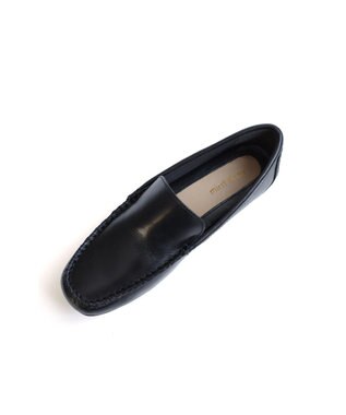 Pointer 本革インヒールローファー ブラック