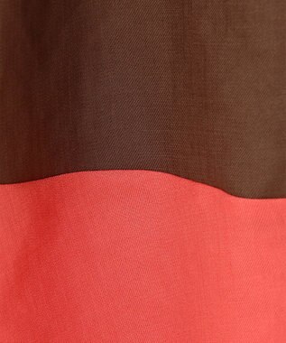 GRACE CONTINENTAL バイカラージップスカート ブラウン