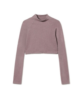 Chacott モックネック・ショートトップ (サーモギア(R)糸使用）