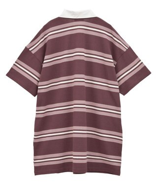 earth music&ecology レトロボーダーラガーミニワンピース Border Pink