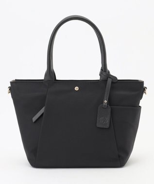 J.PRESS LADIES 【WEB限定】2wayナイロン Midium トート バッグ ブラック系
