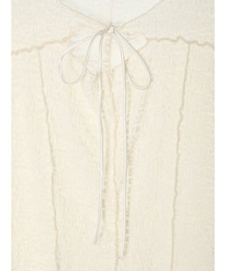 Green Parks カットワークデザインレーストップス Off White