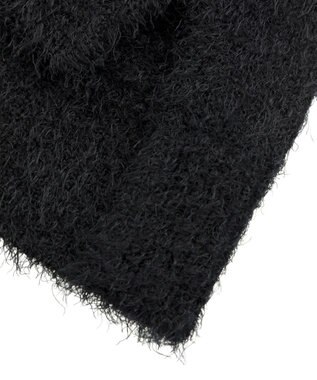 earth music&ecology フェザーUネックニットベスト Black