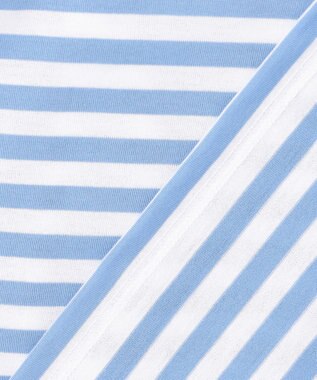 ICB 【30th ANNIVERSARY】 PARIS ボーダーTシャツ サックス×オフホワイト