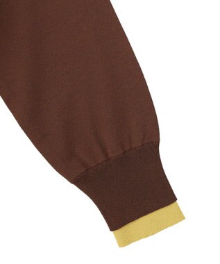 YECCA VECCA 2wayレイヤードクルーネックカーディガン Brown