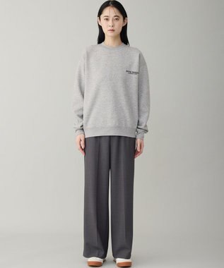 UNFILO MENS 【男女兼用】BEAUTY FORM JERSEY ロゴ クルー グレー