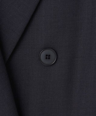 自由区 【洗える】トロピカルストレッチテーラード ジャケット ネイビー