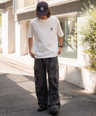 WEGO 【MLサイズ展開/綿100%】グラフィックワンポイントT（SS） ホワイトその他