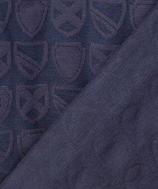 23区GOLF 【WOMEN】ハーフジッププルオーバー 着回しやすく長く愛用できる 総柄ながらもシック ネイビー系