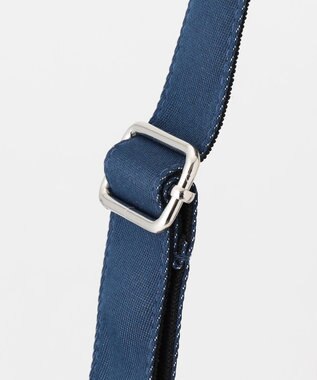 23区GOLF シューズ収納付【UNISEX】合皮×デニム調ボストンバッグ ネイビー系