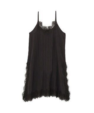 AMERICAN HOLIC ランジェリーレースキャミワンピース Black