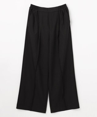 ANY 【6サイズ展開/ウエストゴム】イージーワイドパンツ ブラック