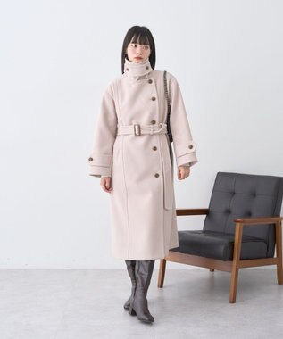 earth music&ecology 3WAYカラーロングコート Light Beige