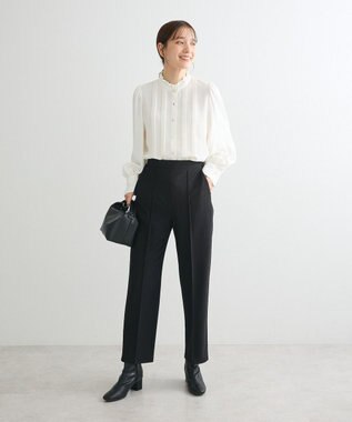 Green Parks ・ＥＬＥＮＣＡＲＥ　ＤＵＥ　ピンタックブラウス Off White