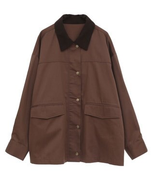 earth music&ecology ハンティングジャケット Brown