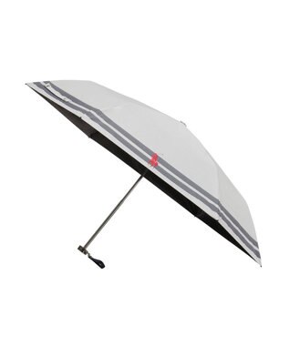 MOONBAT POLO RALPH LAUREN（ポロ ラルフローレン） 晴雨兼用日傘 ボーダー 遮光率100% 遮熱 UV 晴雨兼用 オフホワイト