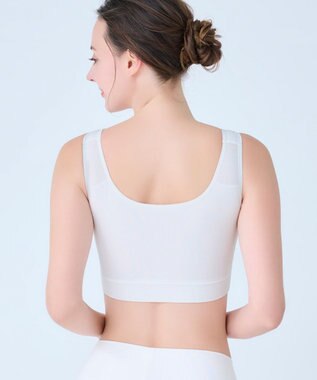 BRADELIS New York 【BRADELIS Me / ノンワイヤー】フレンドリーホールドブラ 補正下着 補整 ブラジャー スポーツインナー オフホワイト