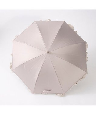 UNBILLION カシュネ cachenez / 【晴雨兼用】【日傘】 【UV カット率99.999.9％以上】PUバイカラーフリルバルーンショートパラソル ダークベージュ