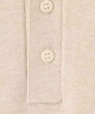 J.PRESS YORK STREET 【UNISEX】ANTI PILLING WOOL ニットポロシャツ アイボリー系
