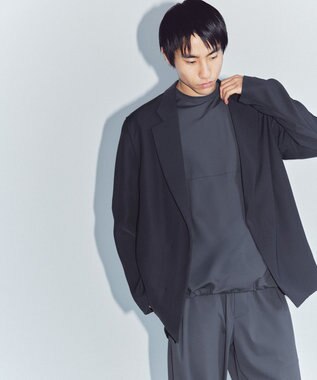 UNFILO MENS ダブルクロス イージージャケット ブルーグレー