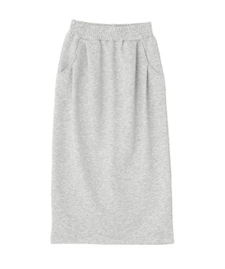 Green Parks ウエストタックＩラインカットスカート Gray Mixture