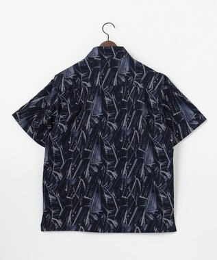 JOSEPH ABBOUD 【驚きの多機能】ライトウェーブ 半袖シャツ ネイビー系5