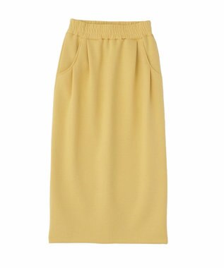 Green Parks ウエストタックＩラインカットスカート Yellow