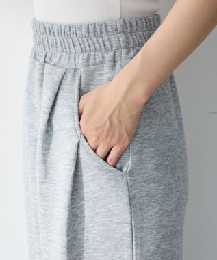 Green Parks ウエストタックＩラインカットスカート Gray Mixture