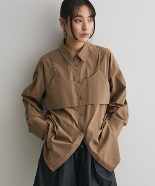 CRAFT STANDARD BOUTIQUE ビスチェレイヤード風シャツ