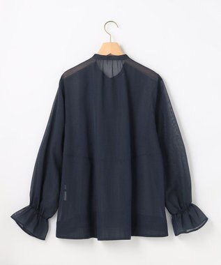 組曲 【先行予約】エアリーボイルシアー ブラウス ネイビー系
