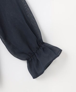 組曲 【先行予約】エアリーボイルシアー ブラウス ネイビー系