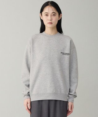 UNFILO MENS 【男女兼用】BEAUTY FORM JERSEY ロゴ クルー グレー